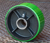 polyurethane on cast iron core wheel