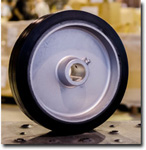 Rubber on Aluminum Core Wheel